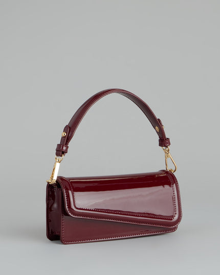 Modern Edge Patent Shoulder Bag