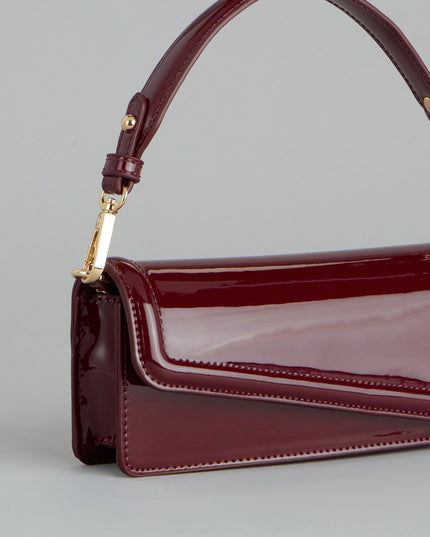 Modern Edge Patent Shoulder Bag