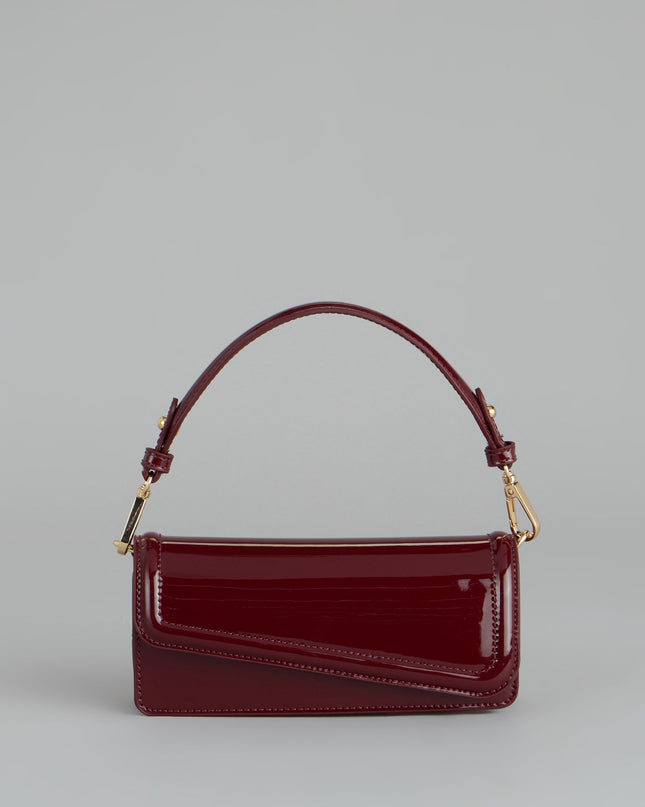 Modern Edge Patent Shoulder Bag