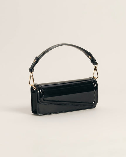 Modern Edge Patent Shoulder Bag