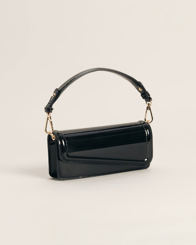 Modern Edge Patent Shoulder Bag