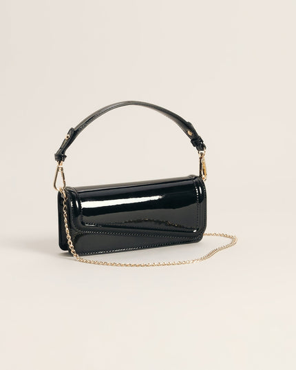 Modern Edge Patent Shoulder Bag