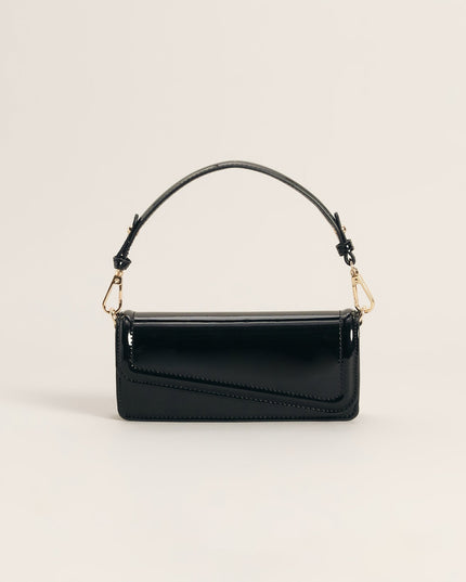 Modern Edge Patent Shoulder Bag