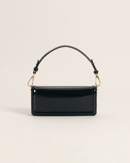 Modern Edge Patent Shoulder Bag