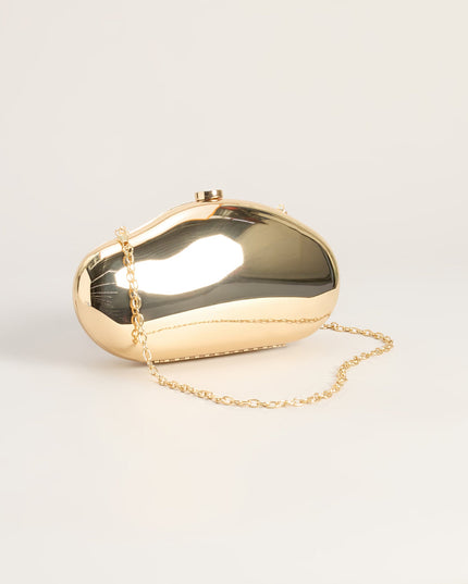 Sleek Sculptural Hardcase Clutch