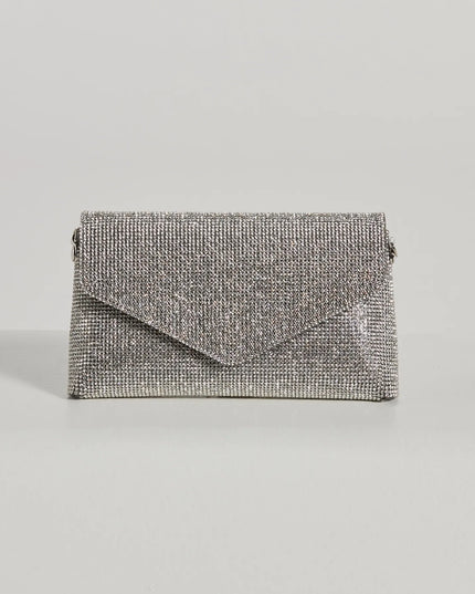 Sparkle Effect Rhinestone Crossbody Purse