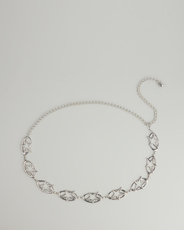 Starstruck Silver Chain Belt