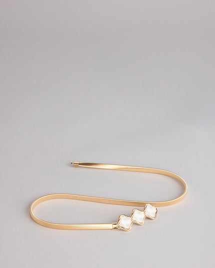 Triple Take Faux Pearl Coil Belt