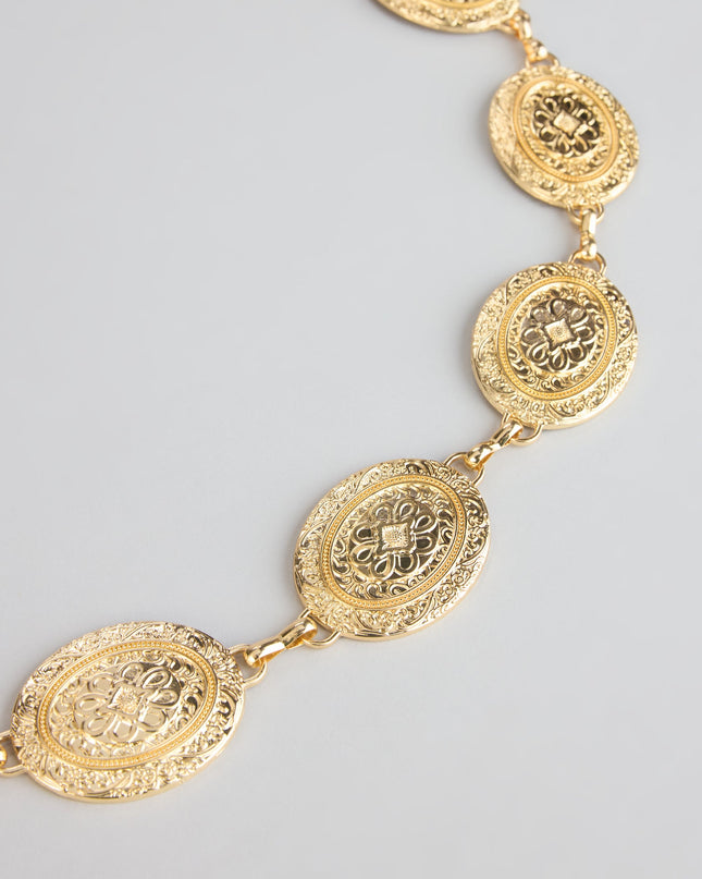 Golden Hour Muse Concho Chain Belt