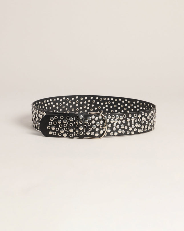 Instant Attitude Studded Faux Leather Belt