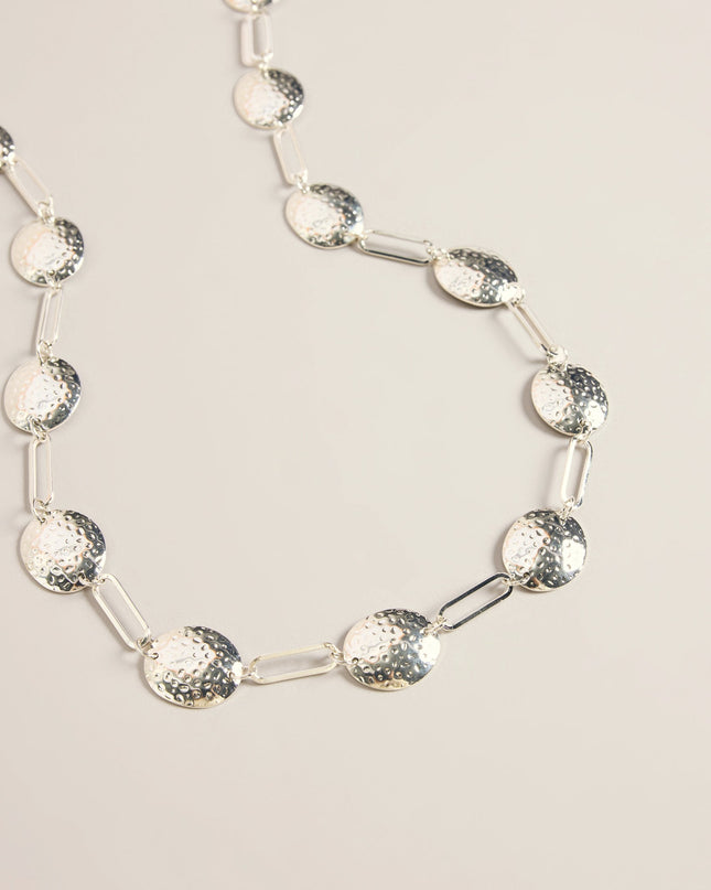 Linked Up Hammered Disc Chain Belt