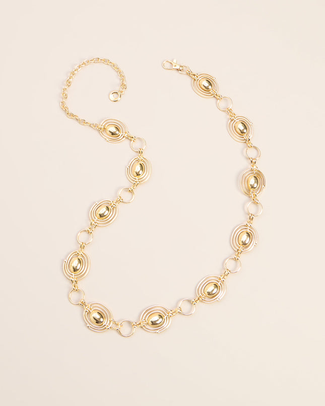 Statement Swirl Concho Chain Belt