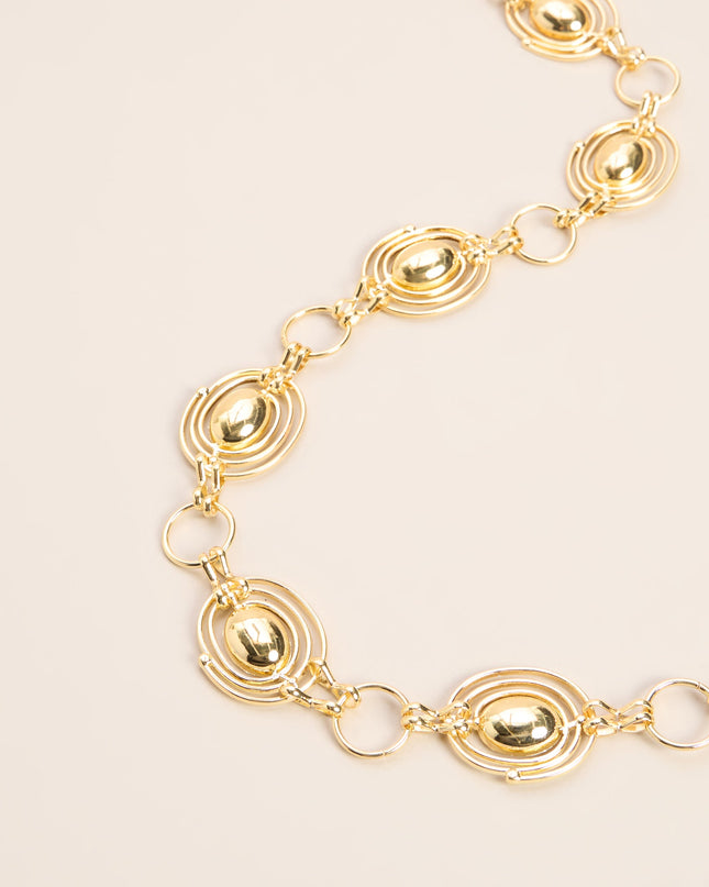 Statement Swirl Concho Chain Belt