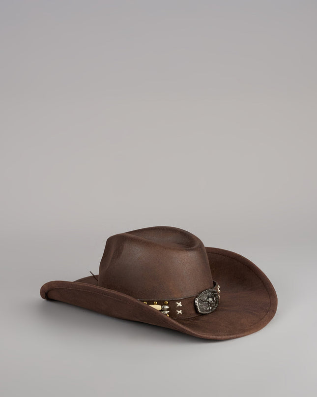 Desert Daydream Faux Leather Cowboy Hat