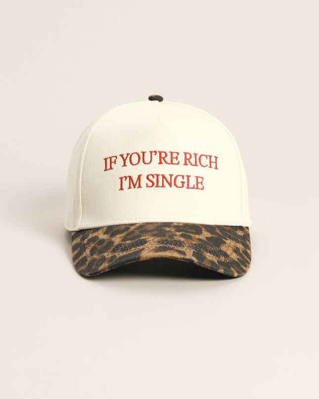 Rich Text Leopard Trucker Hat