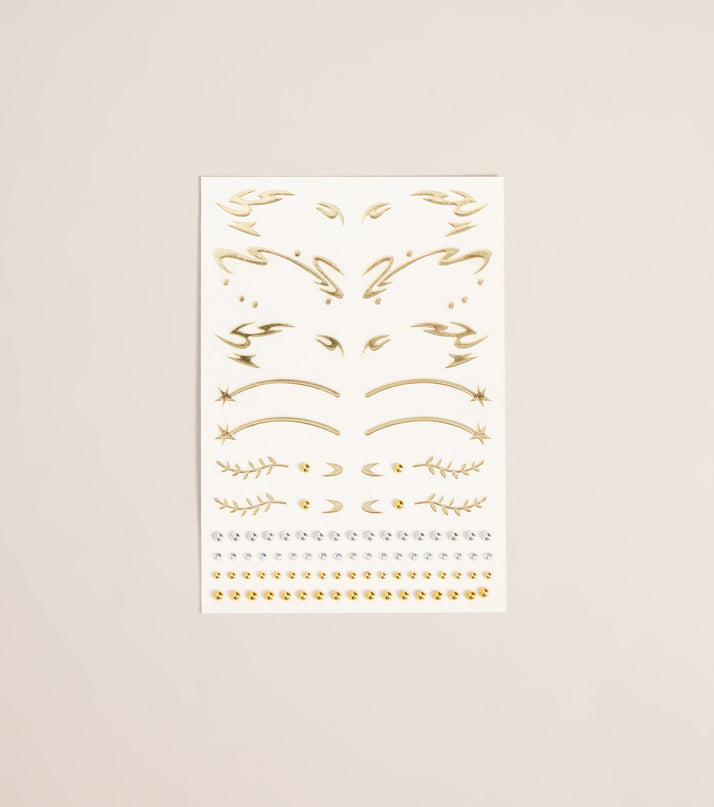 Glow Code Glitz Face Adornment Stickers
