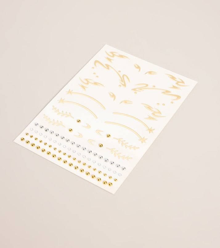 Glow Code Glitz Face Adornment Stickers