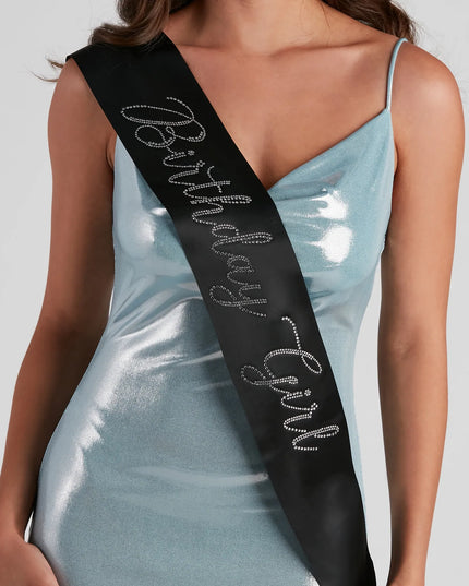 Get inspired with the Birthday Girl Rhinestone Satin Sash, a feed-worthy black piece that’s part of Windsor's updated and curated women’s clothing edit packed with must-have 2026 outfit ideas.