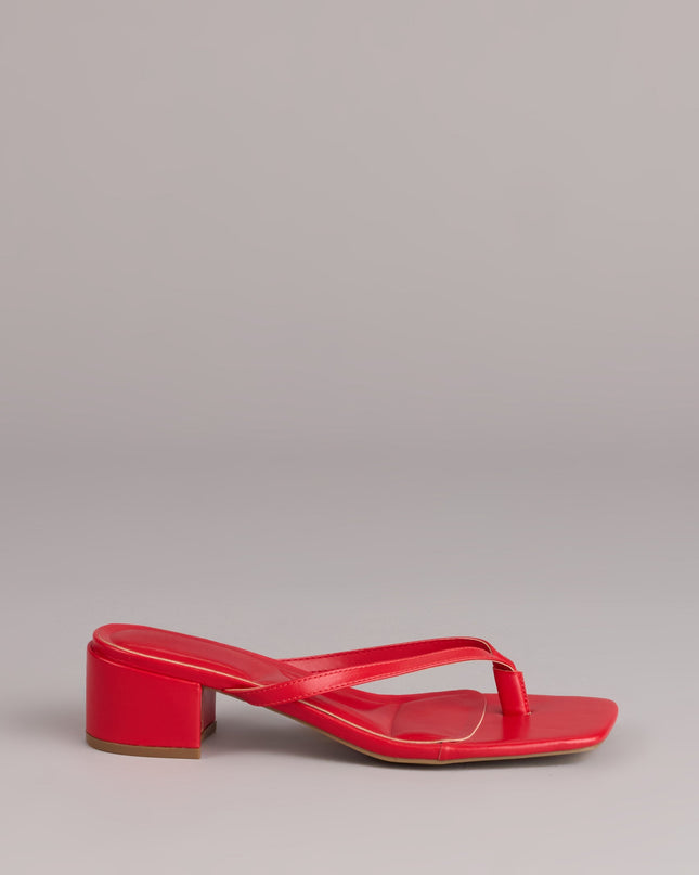 Easy Chic Thong Block Heels