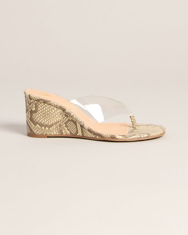 Statement Step Snake Wedges